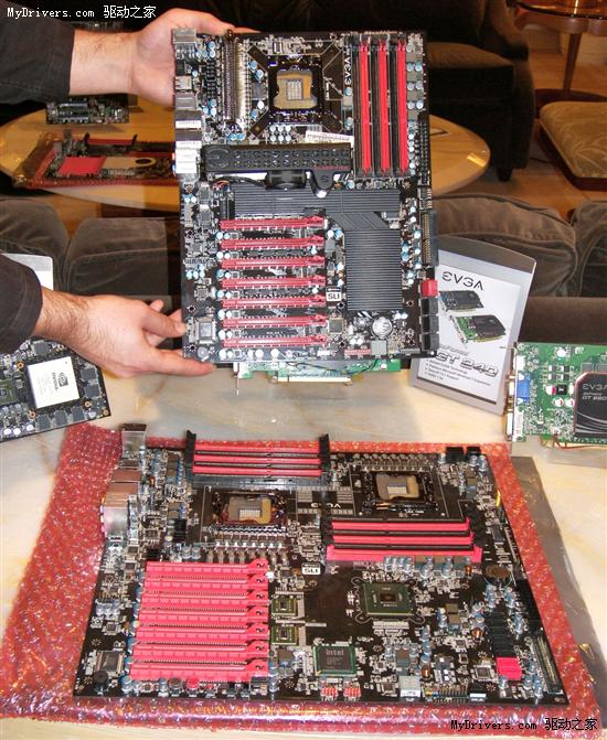 多图：EVGA双路LGA1366 X58主板细节分析