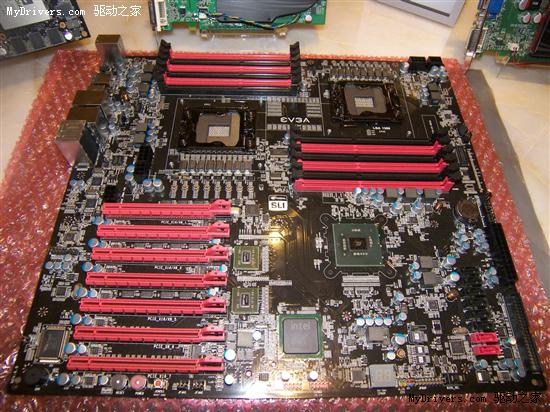 多图：EVGA双路LGA1366 X58主板细节分析