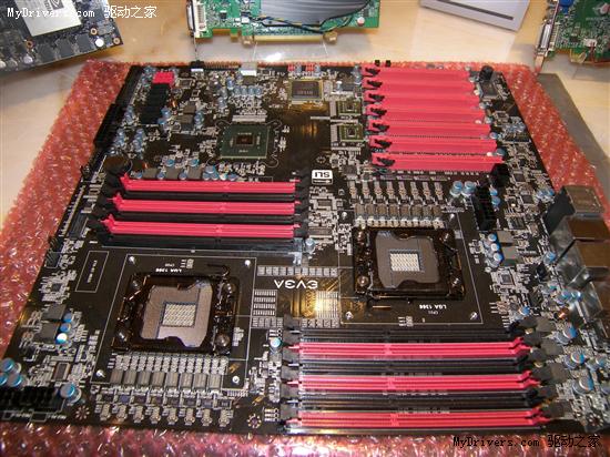 多图：EVGA双路LGA1366 X58主板细节分析