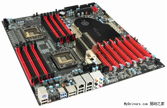 多图：EVGA双路LGA1366 X58主板细节分析