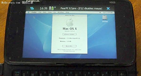 诺基亚N900成功运行完整版Mac OS X 10.3