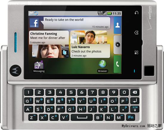 摩托罗拉发布Android新机Devour