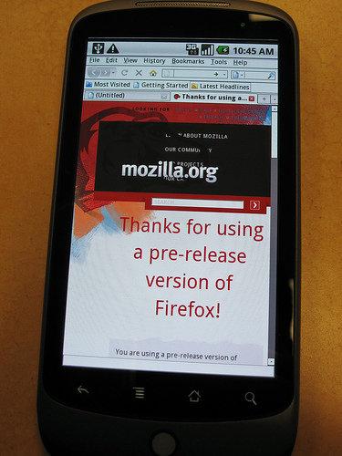 Firefox手机版登陆Ovi Android用户仍需等待