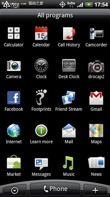 Droid运行最新泄露版Sense UI视频展示