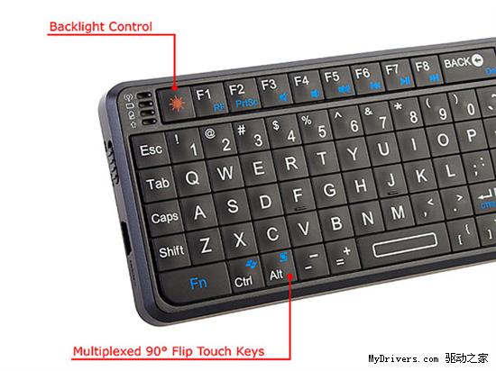 首带触控板的无线迷你键盘Rii Mini多图曝光