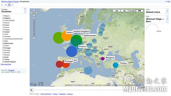 图表看天下：Google发布公共数据浏览器