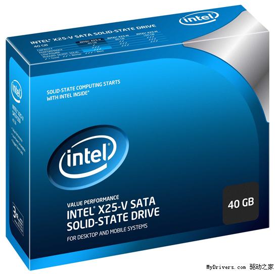 Intel廉价固态硬盘40GB X25-V终于发布