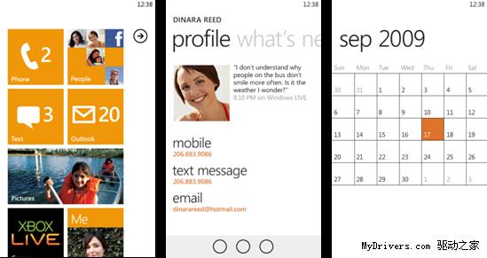 Windows Phone 7用户界面Metro概念演示