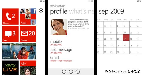 Windows Phone 7用户界面Metro概念演示