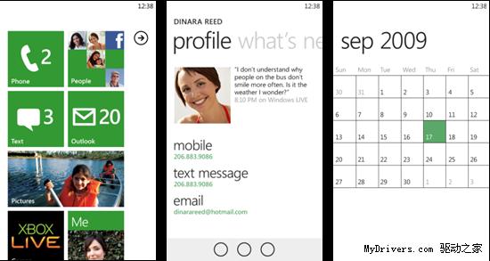 Windows Phone 7用户界面Metro概念演示