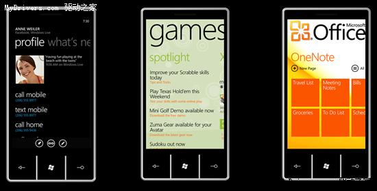 Windows Phone 7用户界面Metro概念演示