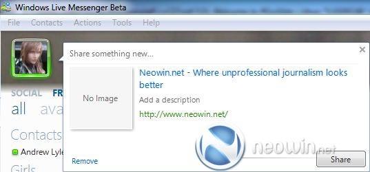 Windows Live Messenger 2010测试版预览