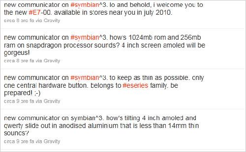 Symbian^3+4寸触摸屏 诺基亚E7-00新机配置曝光