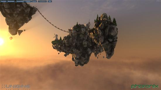 Unigine Heaven 2.0 Linux图赏、性能测试