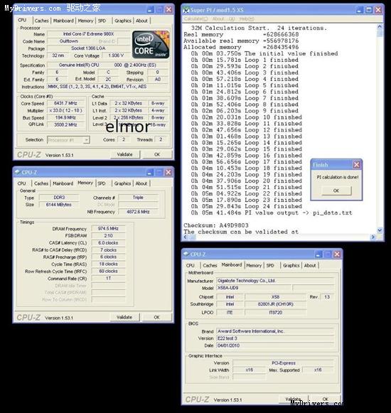 Core i7-980X立功：SuperPI 32M突破6分钟