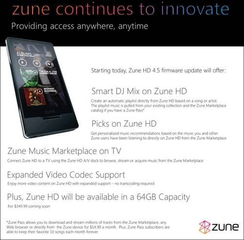 Zune HD v4.5版固件已发布 新功能视频演示