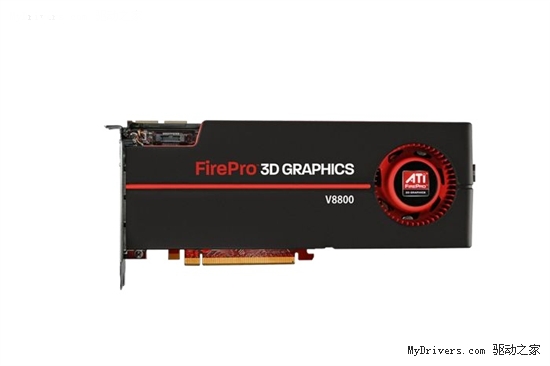 4DP接口 AMD新专业显卡FirePro V8800发布