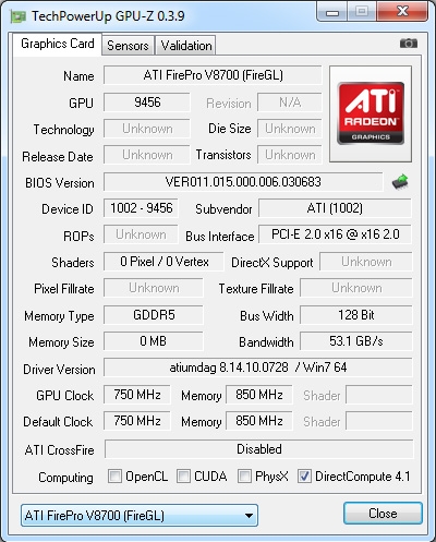 AMD旗舰专业卡FirePro V8800测试