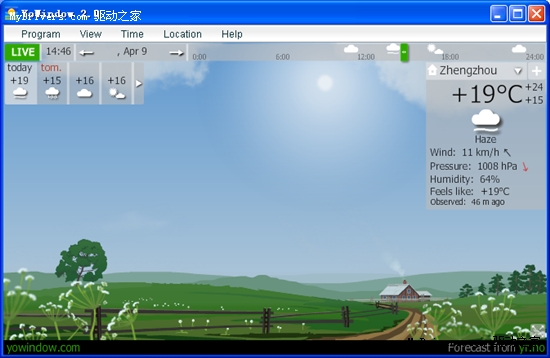 新软推荐：华丽的天气预报软件YoWindow