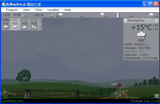 新软推荐：华丽的天气预报软件YoWindow