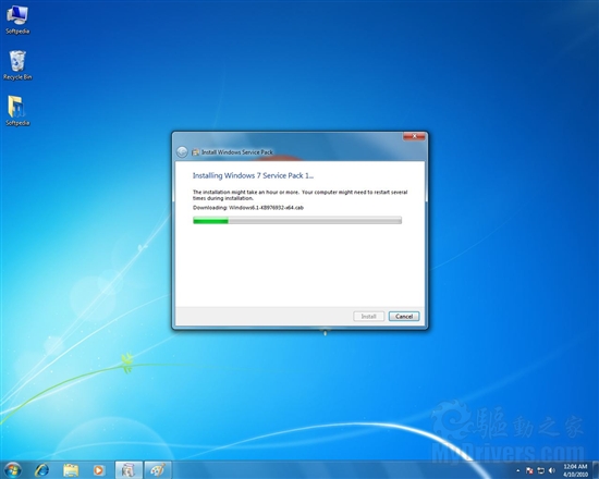 Windows 7 SP1 v.153最新情报、截图