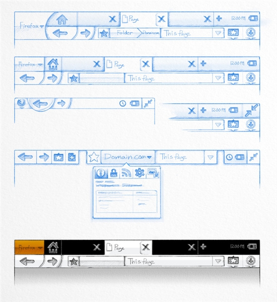 Firefox 4.0最新用户界面设计