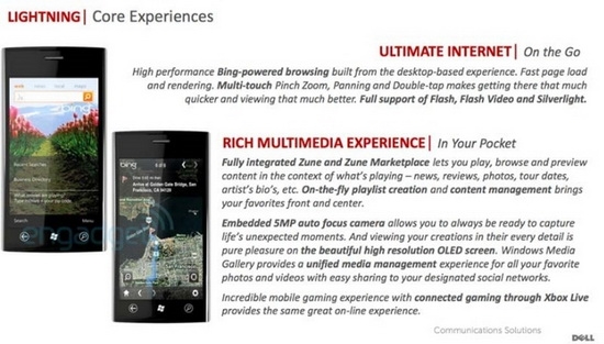 大屏WP7系统机型 Dell Lightning曝光
