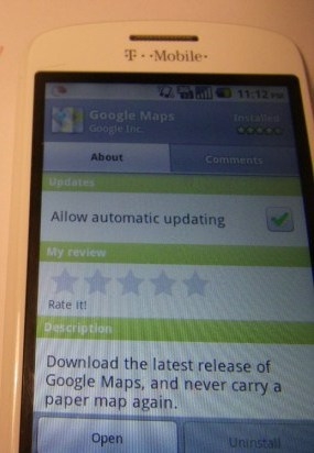 HTC G2手机运行Android 2.2截图曝光