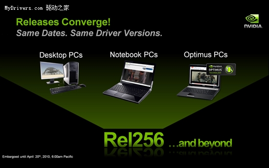 NVIDIA将整合桌面/移动显卡驱动