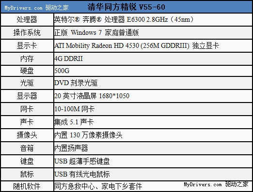 时尚 实用 同方双核独显一体机V55绝杀4999