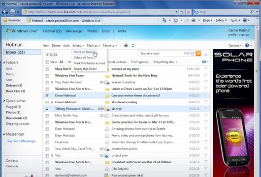 微软正式宣布新一代Hotmail 功能概述