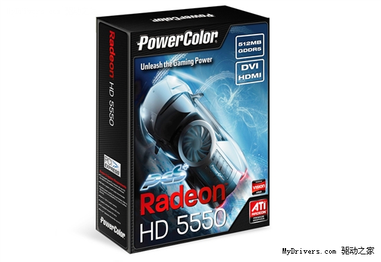 迪兰恒进发布首款GDDR5显存Radeon HD 5550