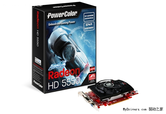 迪兰恒进发布首款GDDR5显存Radeon HD 5550