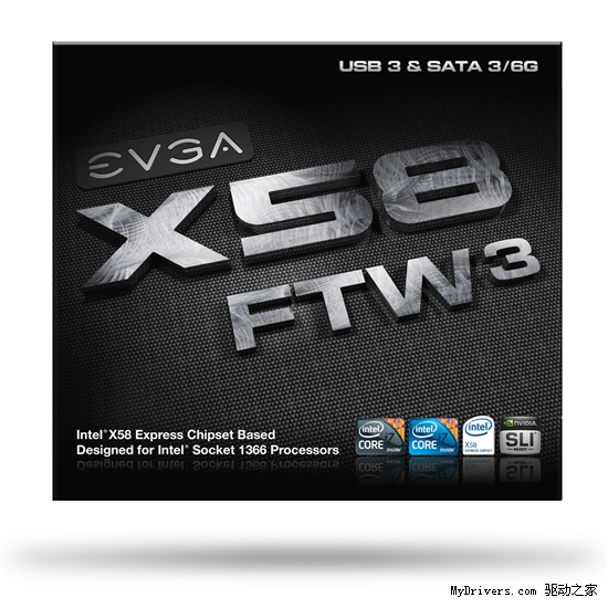 EVGA正式发布高端主板X58 FTW3