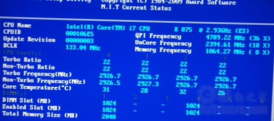 K字再现 Intel准旗舰Core i7-875K处理器超频测试