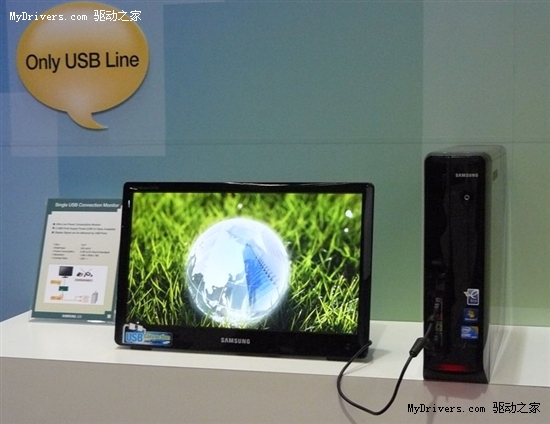 USB连接 三星展示18.5寸LED背光液晶