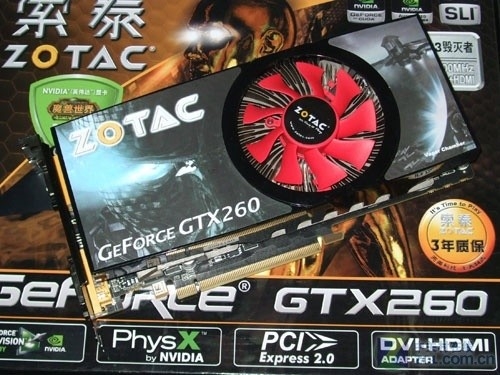 这卡市场还有货 索泰GTX260+仅1299元