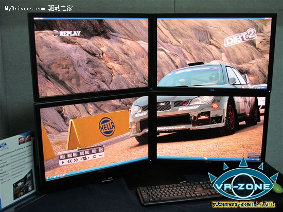 蓝宝展示Radeon HD 5770 Eyefinity 4四屏输出