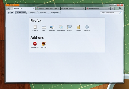 Firefox 4.0最新用户界面赏