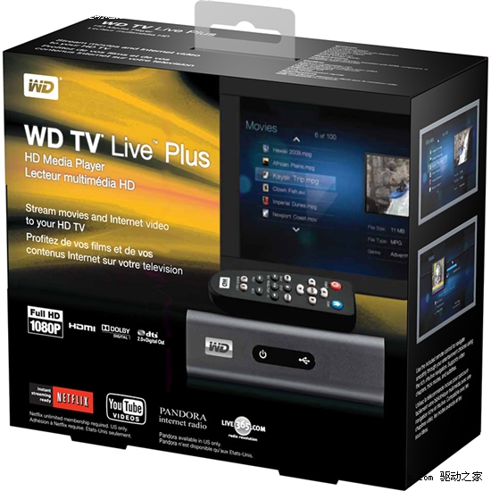 西部数据WD TV升级Live Plus