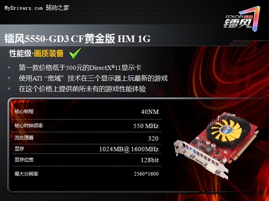 DX11中游王者 HD5550攻占主流市场