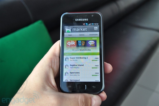 三星最强Android手机Galaxy S试玩展示