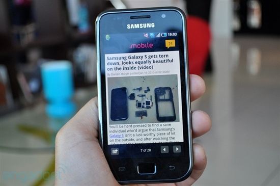 三星最强Android手机Galaxy S试玩展示