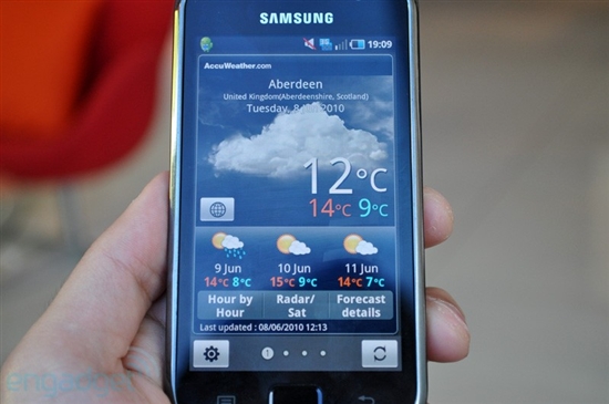 三星最强Android手机Galaxy S试玩展示