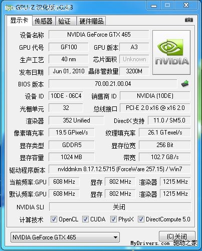 性能免费提升30% 网友深挖GTX465超频潜能