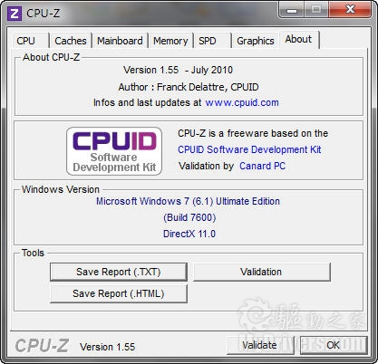 CPU-Z 1.55发布 Intel处理器支持全面增强