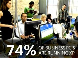微软：74%商用计算机仍在使用Windows XP