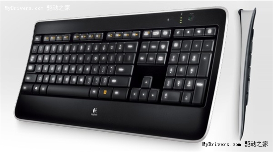 自调背光亮度 罗技推无线键盘K800