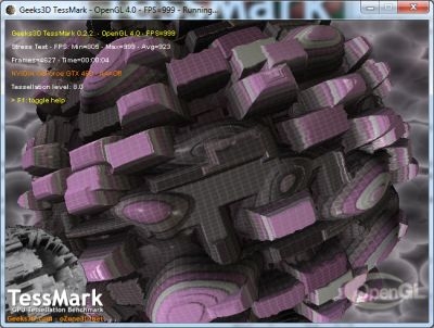 TessMark：OpenGL 4曲面细分测试专用工具