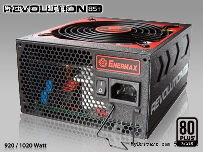 安耐美发布Revolution85+ 1020W SLI电源 +12V输出增强